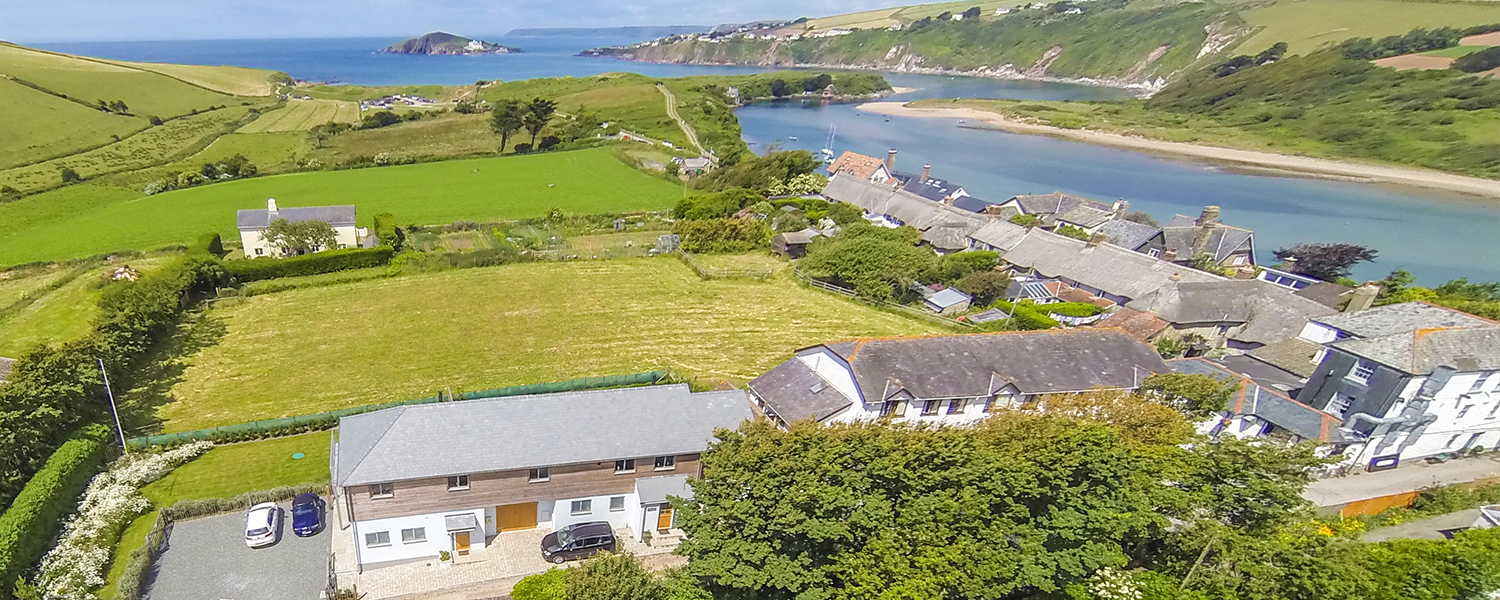 Aerial view of Sloopside, Bantham